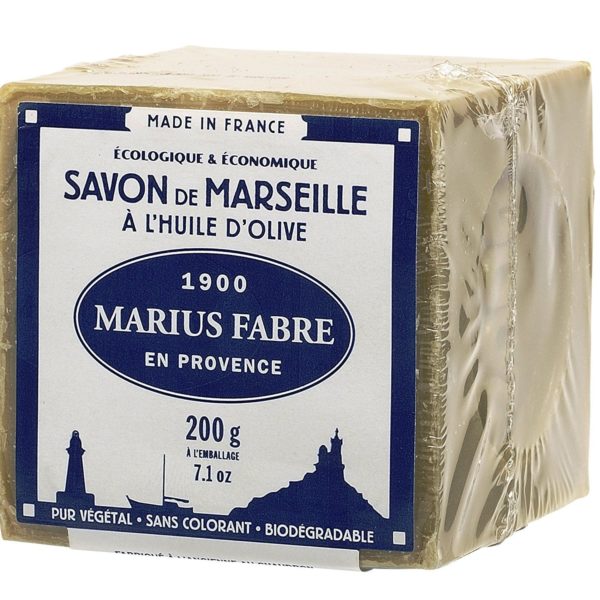 Marius Fabre - SAVON DE MARSEILLE à l'huile d'olive, 200 Gr