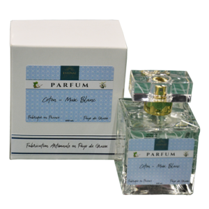 Esténat Parfums – Parfum pour Femme 100 ml Coton Musc Blanc. Parfums de Grasse