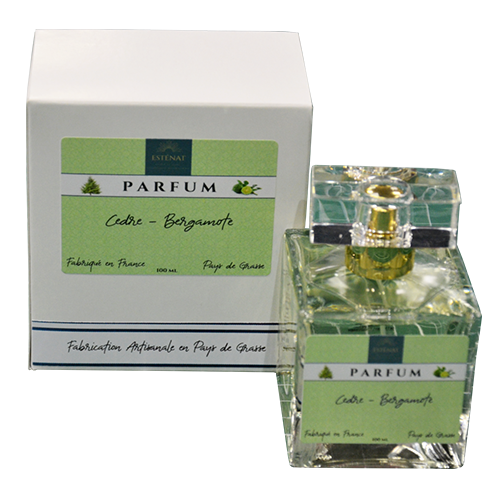 Esténat Parfums – Parfum pour Femme 100 ml Cèdre – Bergamote. Parfums de Grasse