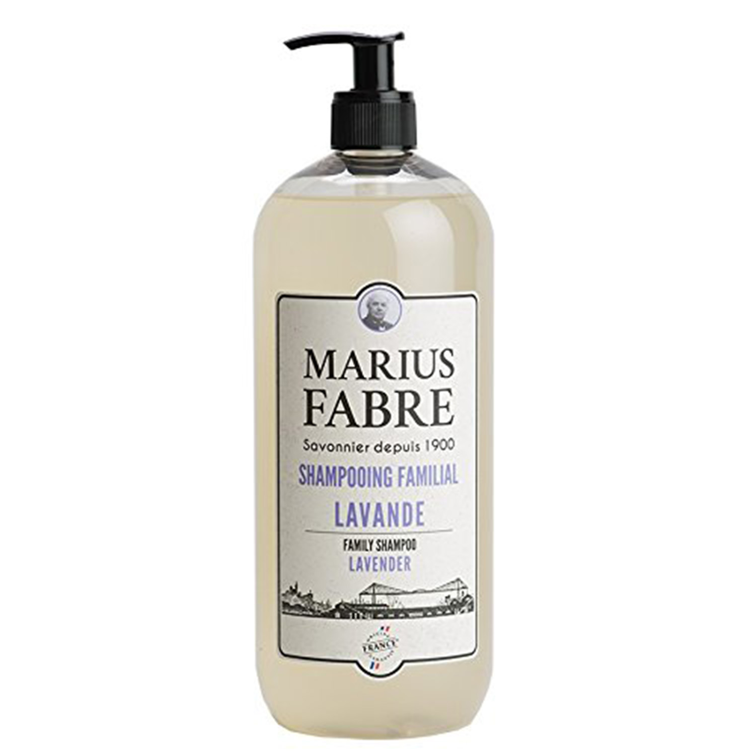 Shampoing Familial Marius Fabre à La Lavande - 1 Litre, 100% Naturel - Neuf, Fabriqué En France