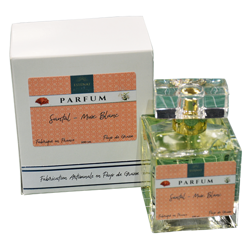 Esténat Parfums – Parfum pour Femme 100 ml santal musc blanc. Parfums de Grasse –