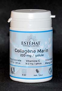 COLLAGENE MARIN 220mg de collagène - ESTENAT pilulier de 60 gélules