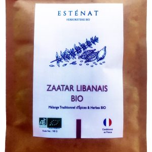 zaatar libanais bio 100g, mélange d'Épices traditionnel bio pour la cuisine certifié escocert estÉnat